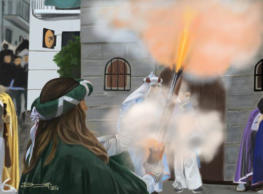 Trabucazo. Laroles 38x28 cms. 2024